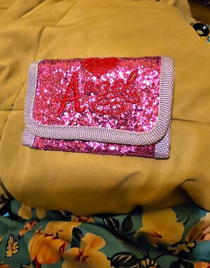 Angel Sequin Wallet in Pink & Purple